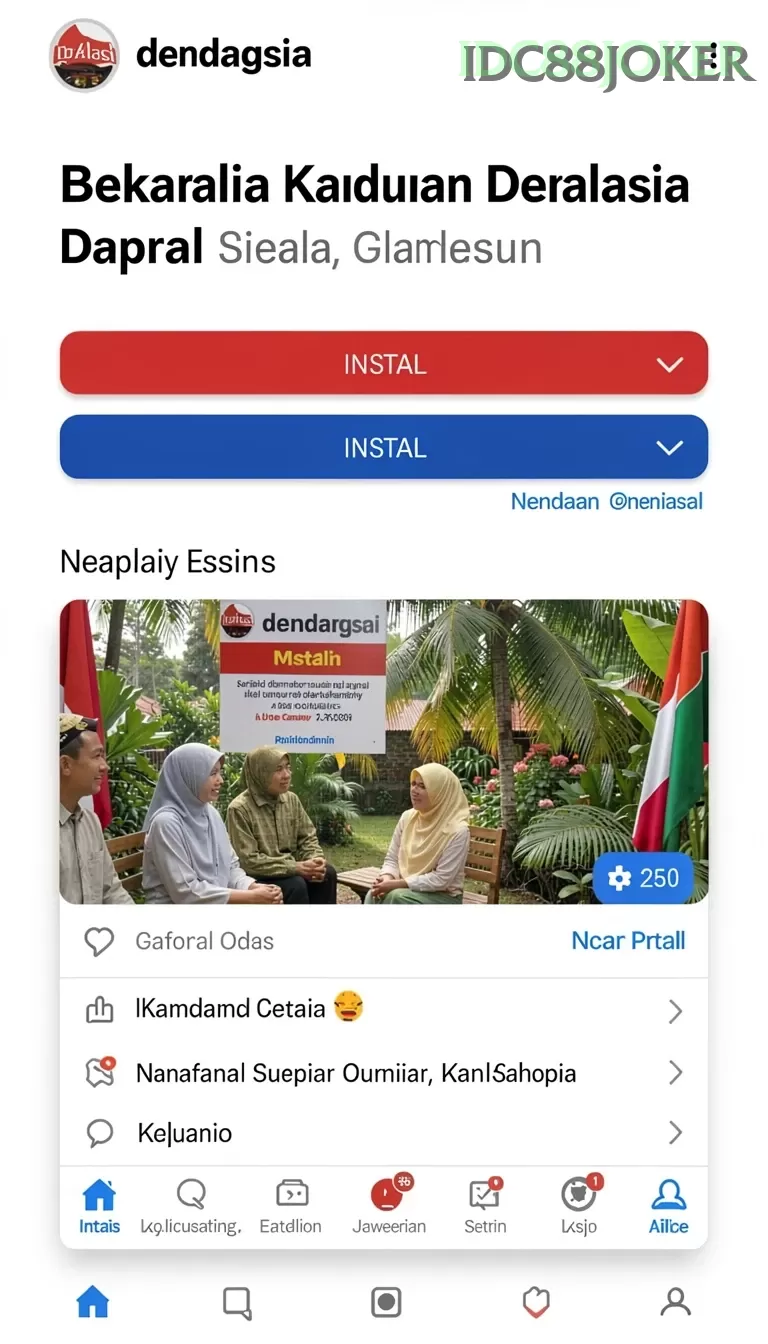 Cuplikan layar SPINHARTA — menu navigasi