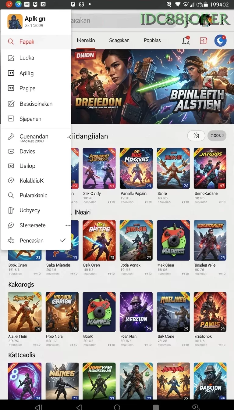 Cuplikan layar WINALLCASINO — aktivitas